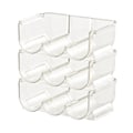 Miniatyrbild 1 av 8: Flaskställ för platsbesparande, praktisk design, klar BPA-fri plast av hög kvalitet, stapelbara vattenflaskhållare för hemorganisation och