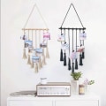 Miniatyrbillede 8 af 8: 40*65cm Væghængt Vævet Gobelin med Kvaster - Boheme Hjem Decor