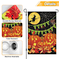 Pikkukuva 3 / 6: Halloween-puutarhalippu 12 x 18 tuumaa, Halloween-liput pellavaa