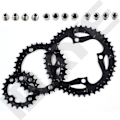 Pikkukuva 4 / 5: Kolminkertainen ketjunrengassetti 22/32/44t 3x9s Pyöreä MTB-pyörän ketjunrengas 104/64bcd
