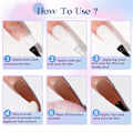 Miniatyrbild 7 av 7: Nagelpulverset, 16 färger pigment solid iriserande neon manikyr glitter hem DIY salong naglar