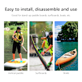 Miniatyrbild 7 av 7: 2 st PVC Surfboard Paddle Board Vent Hål Automatisk Andning Vattentät Tillbehör Svart