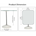 Miniatyrbild 2 av 6: Elegant Kompakt Design Justerbar Flexibel Svanhals Sminkspegel, Precisions Klarhet Spegel Bärbar Bords Sminkspegel för Sminkbord Badrum