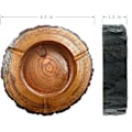 Miniatyrbild 2 av 8: Cigarraskfat i trä för män, Elegant konst & dekoration 14 cm runt, Hållbar askkopp i massivt trä för hem, kontor, utomhusbruk