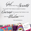 Pikkukuva 6 / 6: Grant ME The Serenity Prayer Raamatun Lainaus Vinyyli Seinätarra