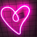 Miniatyrbild 5 av 5: Anpassade Neonskyltar, Rosa Hjärta Dekor för Romantisk Atmosfär, Hållbar LED Starkt Lysande Neonljus för Alla Hjärtans Dag Jul Födelsedagar Festgåvor