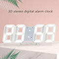 Miniatyrbilde 3 av 6: Intelligent 3D digital klokke vekkerklokke digital veggklokke LED