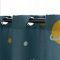 Miniatyrbillede 8 af 8: Tegnefilm Blå Planeter Polyester Gardiner Lysdæmpende Gardin Soveværelse Stue (1 stk)