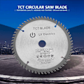 Miniatyrbild 2 av 5: 165 mm TCT cirkelsågblad - cirkelsågblad - roterande silverkapskiva för träskärning - 60 tänder