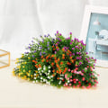 Miniatyrbillede 4 af 7: 12 Bundter Udendørs Kunstige Blomster, Ægte Berøringsfalsk Baby's Br