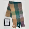 Miniatyrbillede 5 af 5: Stor Chunky Plaid Sjal Farvet Ternet Oversize Sjal