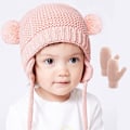 Miniatyrbild 3 av 8: 1 set Baby Hat Cute Bear Toddler Earflap Beanie Warm för hösten