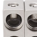Miniatyrbilde 5 av 8: 2 stk Dobbel 1/0 Gauge til 1/0 Gauge Forsterker Inngang Reduserer Nikkelbelagt Aluminium Legering Høy Effekt for Bil Lyd