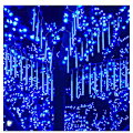 Miniatyrbild 4 av 5: Meteorregnseffekt: Istappsmeteorregnslampor, Högkvalitativ SMD LED, Vattentät IP65, Fallande regndekoration för julbelysning utomhus