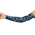 Miniatyrbillede 4 af 5: Åndbar Basketball Arm Sleeve Cover Hudbeskyttelse Solbeskyttende Lynet Blå XL