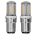 Miniatyrbilde 1 av 10: 2 stk BA15D LED-pære Super Lys LED-erstatningspære Varmt Lys 270Lm 12V 3W 57LED