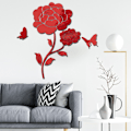 Pikkukuva 4 / 5: 3D kolmiulotteiset kristalliseinätarra DIY peilikalvot flo