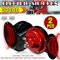 Miniatyrbilde 2 av 5: 2x 300DB 12V Elektrisk Snegletrompet Lydhorn Høylydt Hornsett