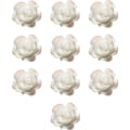 Miniatyrbild 1 av 5: Nail Art 3D Resin Vit Ros Blomdesign Aurora Kronblad Spik