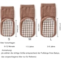 Miniatyrbild 2 av 5: Babystrumpor Anti-Slip Tjocka - 5 Par Vinter Varma Småbarnsstrumpor Halkfria Strumpor Krypstrumpor för Flickor Pojkar