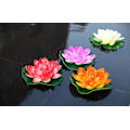 Miniatyrbillede 6 af 8: NAVAdeal 4 stk. 7 tommer kunstige flydende skum Lotusblomster til