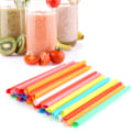 Miniatyrbild 4 av 8: Smoothie-sugrör för olika tillfällen, breda stora sugrör i blandade färger, hållbart material säkerställer säker och robust användning (100 st)