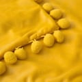 Miniatyrbillede 3 af 7: Pakke med 2 Fløjls Pudebetræk Pompom Dekorative Pudebetræk