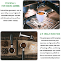 Miniatyrbillede 5 af 7: 2-i-1 Espresso Tamper Rustfrit Stål Kaffeske, Dobbelt-ende Design til Præcis Kaffemåling og Pulverpresning, Velegnet til Hjemmet, Dessert