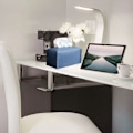 Miniatyrbillede 5 af 5: Vævæskeskrin Cover, Moderne Dekorativ Læder Rektangulær Vævæskeskrin Case Organizer Holder til Kommode - Blå