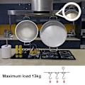 Miniatyrbillede 3 af 8: 8 stk. Magnetiske Kroge Højstyrke, Stærk Magnet med Krog til