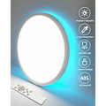 Miniatyrbild 2 av 5: Modern LED Taklampa, Justerbar Trefärgs-temperatur, Infälld Belysningsarmatur, Högkvalitativt Flamskyddande Plastskal för Vardagsrum