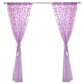 Miniatyrbild 1 av 8: Spets Blommig Skir för Fönster Dörr, Broderade Dörrgardiner Högkvalitativ Polyester Transparent Spets Tyg Elegant Design för Vardagsrum Sovrum