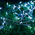 Miniatyrbild 3 av 5: LED-julgransljus, vattentäta ljusslingor med 24V-strömplugg, 8 belysningslägen, inomhus- och utomhusljusslingor för trädgård, bröllop