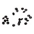 Miniatyrbillede 1 af 2: 1000 stk. 6mm Gennemsigtige Bryllupskonfetti Fest Plastik Diamant Glitrende Sten Dekoration (Sort)