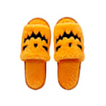 Miniatyrbillede 1 af 5: Halloween-Tøfler: Flot græskar-ansigt broderi design til