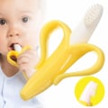 Miniatyrbillede 2 af 8: Baby Banan Tandsbørste og Bidring i én - Tandfrembringelseslegetøj