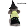 Miniatyrbillede 4 af 6: 1 Stk Halloween Personligt Kostume til Dit Kæledyr Sort og Grøn