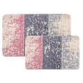 Miniatyrbild 1 av 5: Badrumsmatta Set om 2 Absorberande Maskintvättbar Halkskyddad Badmatta Lyxig Mjuk Mikrofiber Färgglada Badmattor