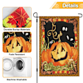 Pikkukuva 3 / 6: Pystylippu Halloween-kurpitsalla - 12 x 18 tuumaa