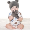Miniatyrbild 3 av 8: 1 set Baby Hat Cute Bear Toddler Earflap Beanie Warm för hösten