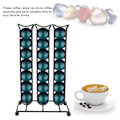 Miniatyrbild 3 av 8: Kaffekapselkarusell, Roterande kapselkarusell i massivt järnmaterial, kaffekapselhållare, bekväm förvaring, elegant design, platsbesparande design