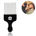 Miniatyrbilde 1 av 5: Metallkammer for hår, Afro-kammer for hårstyling, Hårkam for hårstyling, Hårkam for krøllete hår, Fist-kam for hår