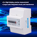 Miniatyrbillede 6 af 8: DC220V Enfase Energimåler Digital Display 4P 35mm Skinnemontering Elkraftmåler