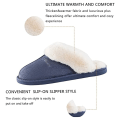 Miniatyrbild 6 av 8: Damtofflor Minnesskum Fluffig Mjuk Varm Slip On Hus Slippe