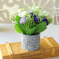 Miniatyrbillede 4 af 5: Falsk blomsterknopp kerne lille rose bonsai hjem fest skrivebord