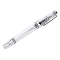 Miniatyrbillede 3 af 5: Stor kapacitet fyldepen Transparent Business Writing Pen Kontor Skoleartikler 0,5 mm NibTransparent Hvid