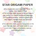 Pikkukuva 4 / 5: 1120 Arkkia Origami-Paperia Tähtien DIY-Käsintehtyihin Tähtien Origami-Onnen Tähti Paperin Taitteluun Origami-Tähti Paperinauhat Paperitaiteen Ja -käsitöiden Tekemiseen