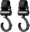 2-pack Svarta Buggy Clips Barnvagnsklämmor Barnvagnskrokar