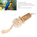 Miniatyrbild 2 av 5: Sola Stick Fågel Leksaker Kul Interaktiv Mjuk Boll Logg Sola Trä Majsblad Silke Lindra Uttråkning Papegoja Tugga Leksaker