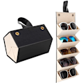 Miniatyrbillede 1 af 8: Solbrille Organiser 5/6 Slots Rejse Brilletui Multiple